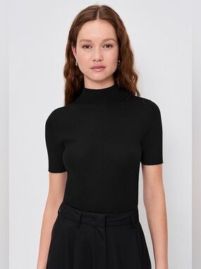 Madewell Black Crewneck Top
